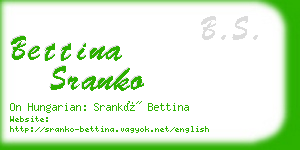 bettina sranko business card